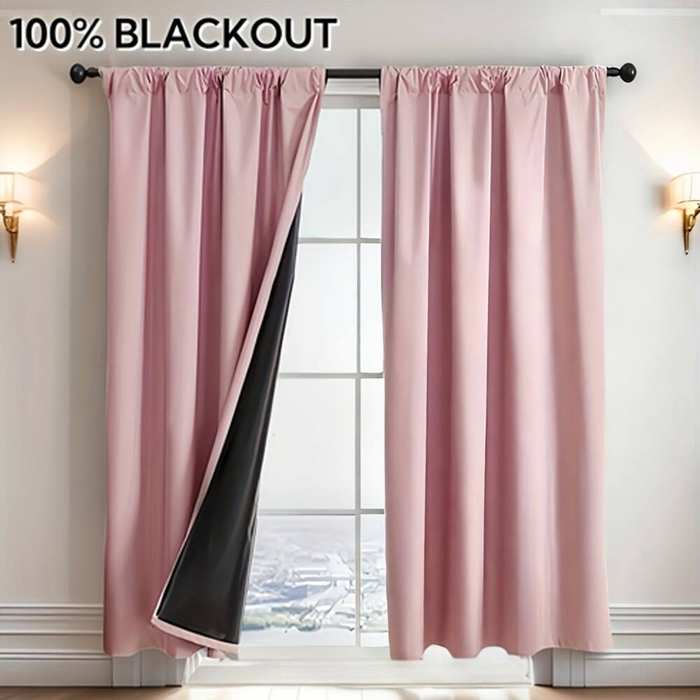 Curtain Rods - 1 stuk 100% verduisterende gordijn met