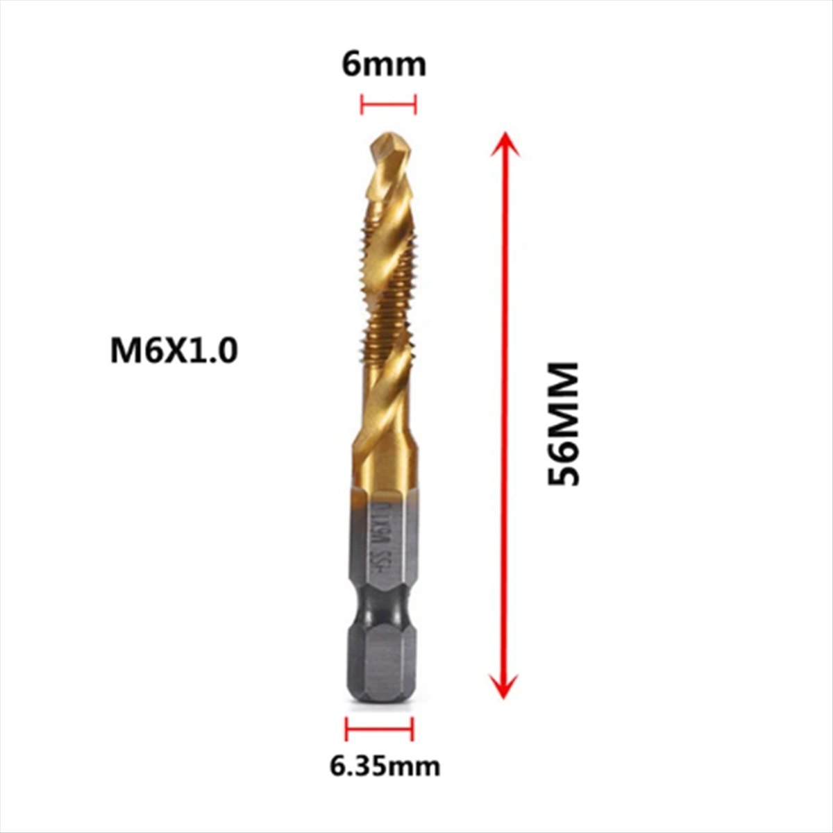 ✼ M6x1mm zeskantige schacht, t - Drill Bits recensie en prijs