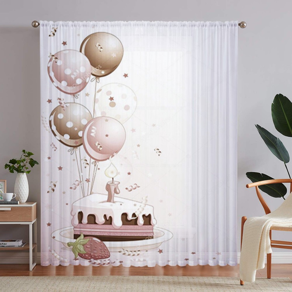 1 stuk transparant gordijn met - Curtain Rods recensie en prijs
