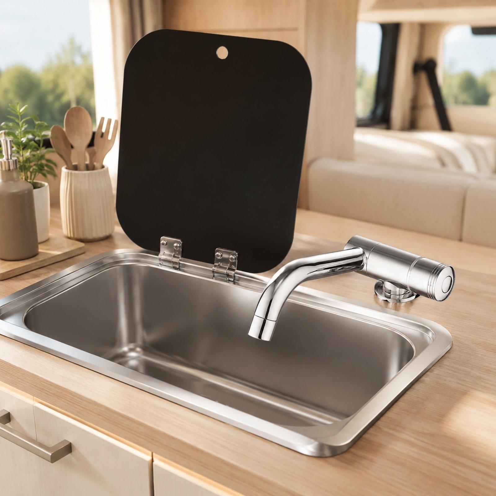 Enkelvoudige spoelbak met geha - Faucet recensie en prijs